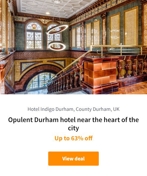 Opulent Durham hotel near the heart of the city