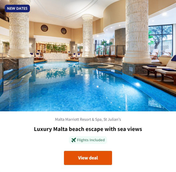 Luxury Malta beach escape with sea views