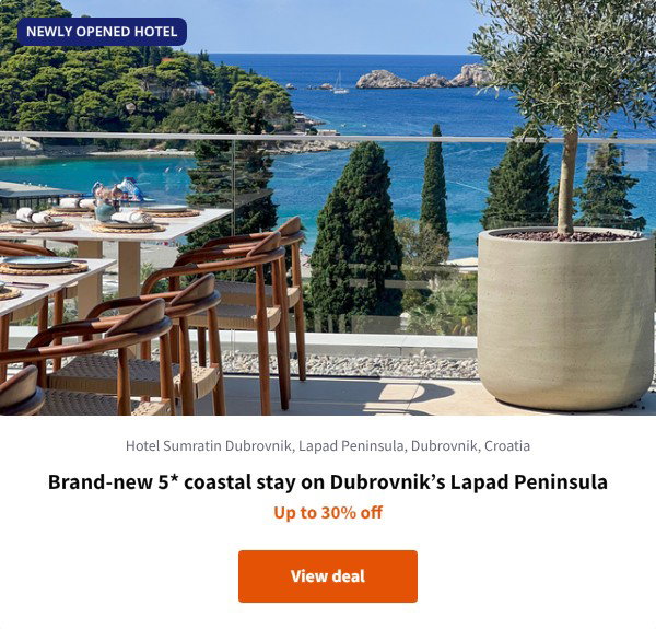 Brand-new 5* coastal stay on Dubrovnik%27s Lapad Peninsula