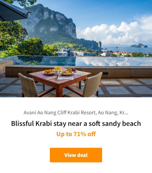 Blissful Krabi stay near a soft sandy beach