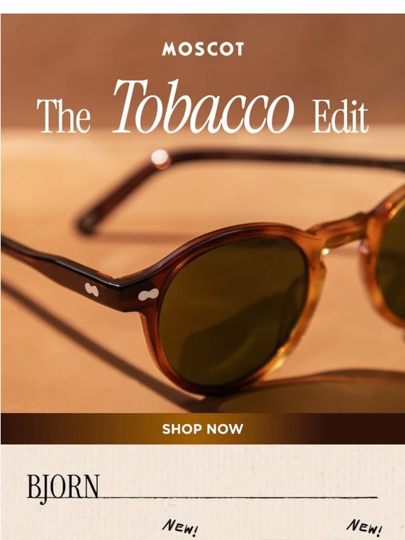 moscot tobacco LEMTOSH MONOCHROME and a MOSCOT Minitrunk Moscot - Lemtosh sun -