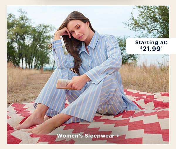 starting at $21.99 shop women's sleepwear