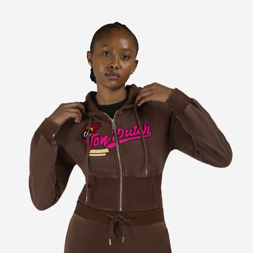Full Zip Fleece Corset Hoodie