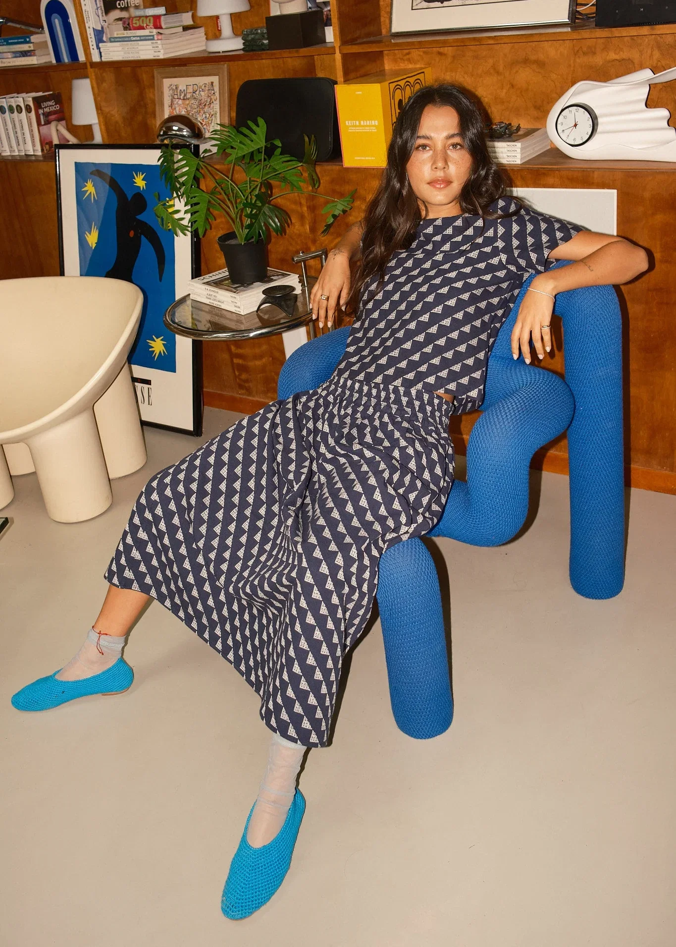 Image of rara midi | winter 25 | dungaree