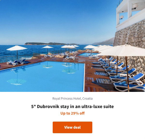 5* Dubrovnik stay in an ultra-luxe suite