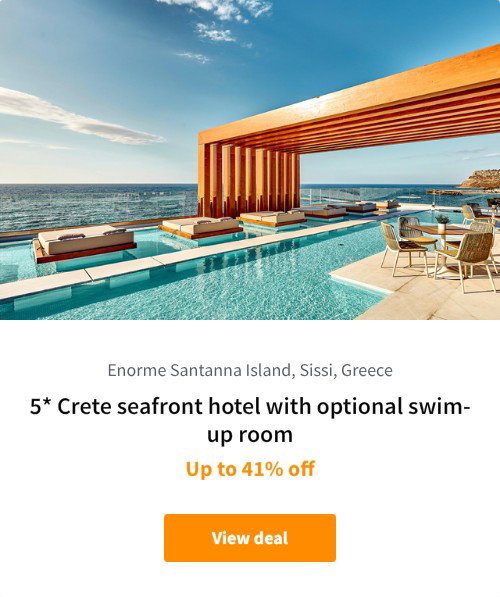 5* Crete seafront hotel with optional swim-up room
