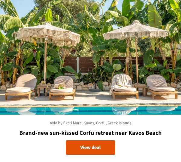 Brand-new sun-kissed Corfu retreat near Kavos Beach