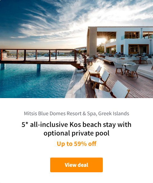 5* all-inclusive Kos beach stay with optional private pool