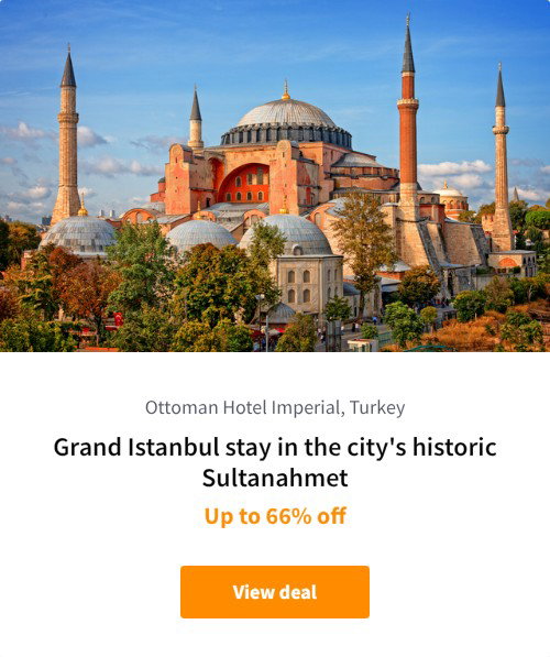 Grand Istanbul stay in the city's historic Sultanahmet