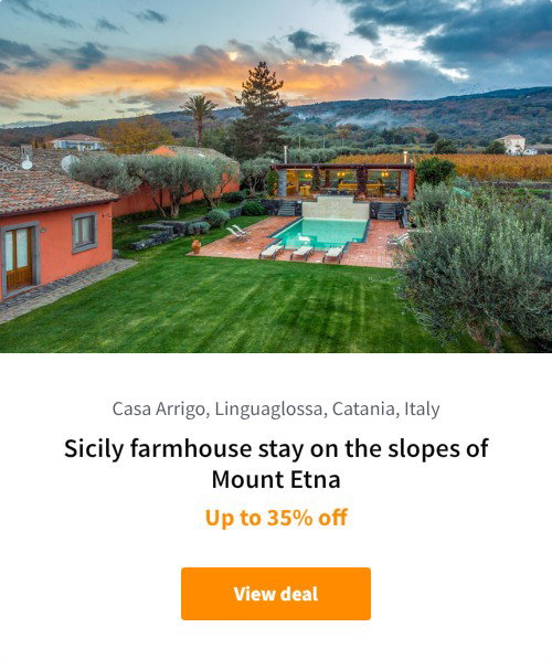 Sicily farmhouse stay on the slopes of Mount Etna