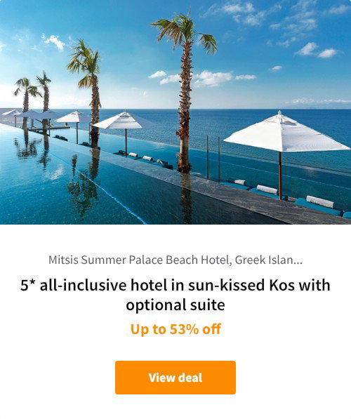 5* all-inclusive hotel in sun-kissed Kos with optional suite
