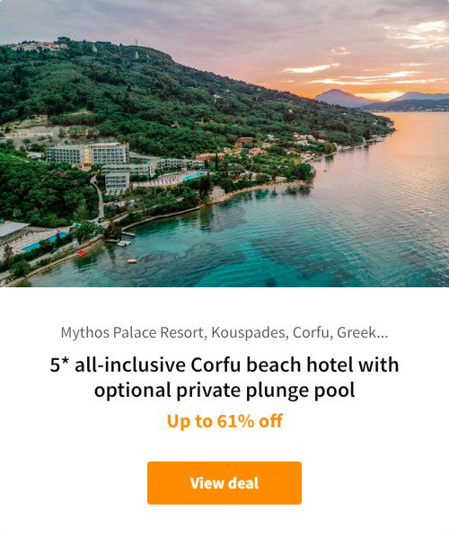 5* all-inclusive Corfu beach hotel with optional private plunge pool