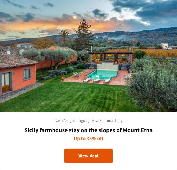 Sicily farmhouse stay on the slopes of Mount Etna