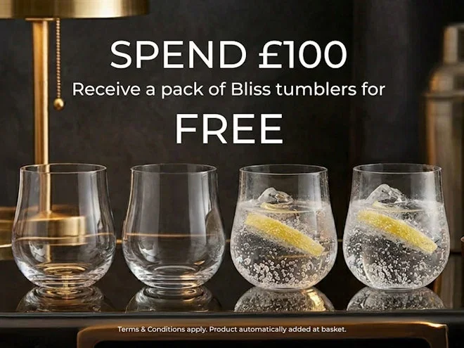 Dartington Crystal Cheers! Tumblers Set Of 4 – 480ml, Modern Clear Glass, Dishwasher Safe