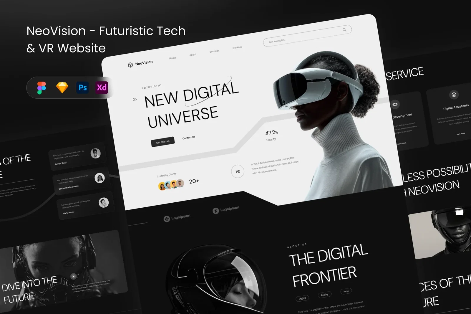 NeoVision - Futuristic Tech & VR Website