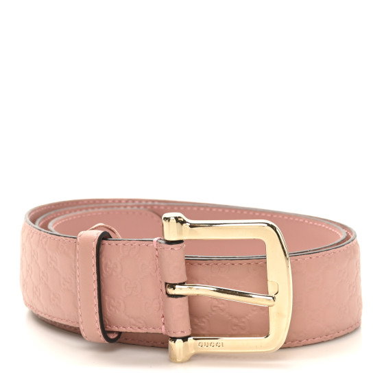 GUCCI Soft Microguccissima Margaux Calfskin Belt 95 38 Soft Pink