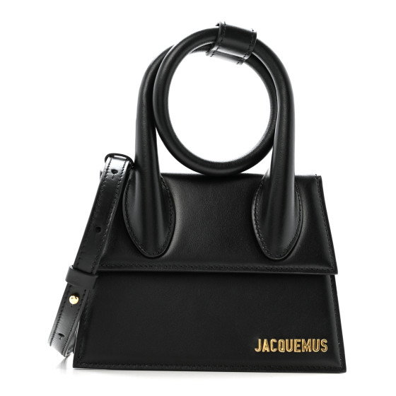 JACQUEMUS Smooth Calfskin Le Chiquito Noeud Black