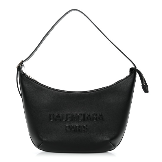 BALENCIAGA Calfskin Mary Kate Shoulder Bag Black