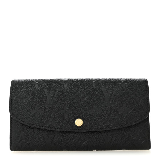 LOUIS VUITTON Empreinte Emilie Wallet Black Dune