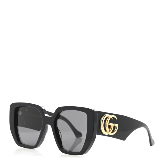 GUCCI Acetate Square Frame Sunglasses GG0956S Black