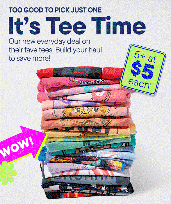 Graphic Tees 5+ for $5 each