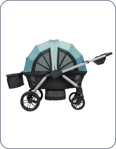 Monbebe Everyday Outings Wagon Stroller, 2022, Watercolor Geo