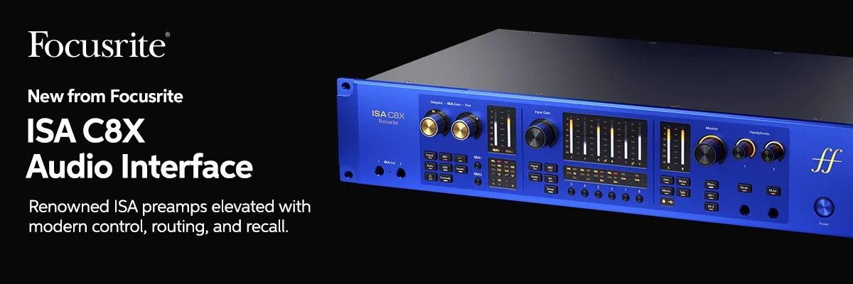 New from Focusrite: ISA C8X Audio Interface