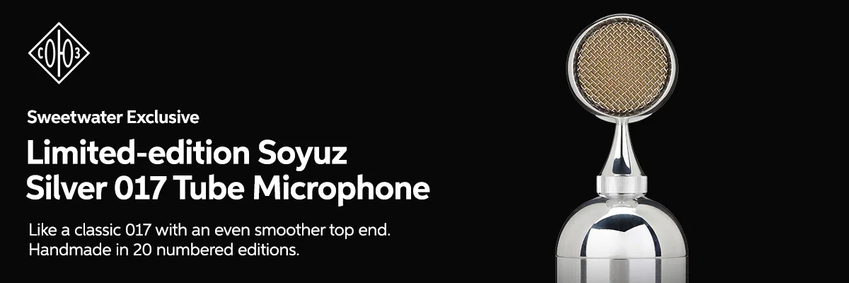 Sweetwater Exclusive: Limited-edition Soyuz Silver 017 Tube Microphone