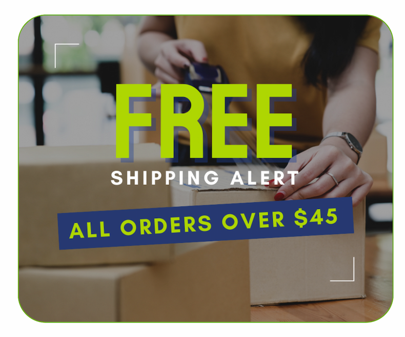 FREE SHIPPING ON ORDERS OVER $45