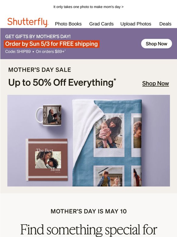 Shutterfly Email Newsletters: Shop Sales, Discounts, and Coupon Codes