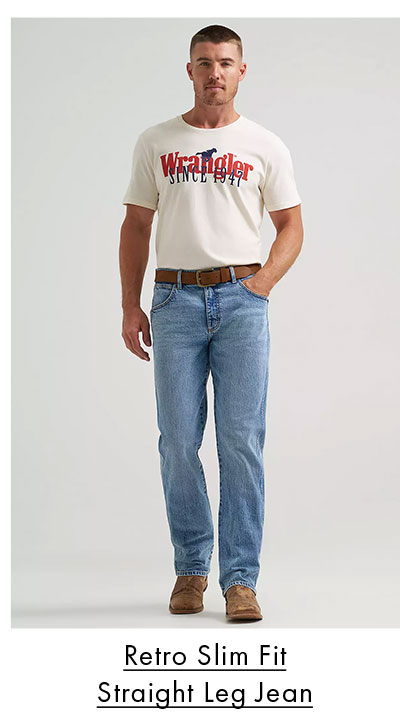 Retro Slim Fit Straight Leg Jean