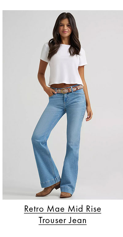 Retro Mae Mid Rise Trouser Jean