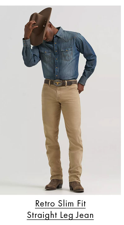 Retro Slim Fit Straight Leg Jean