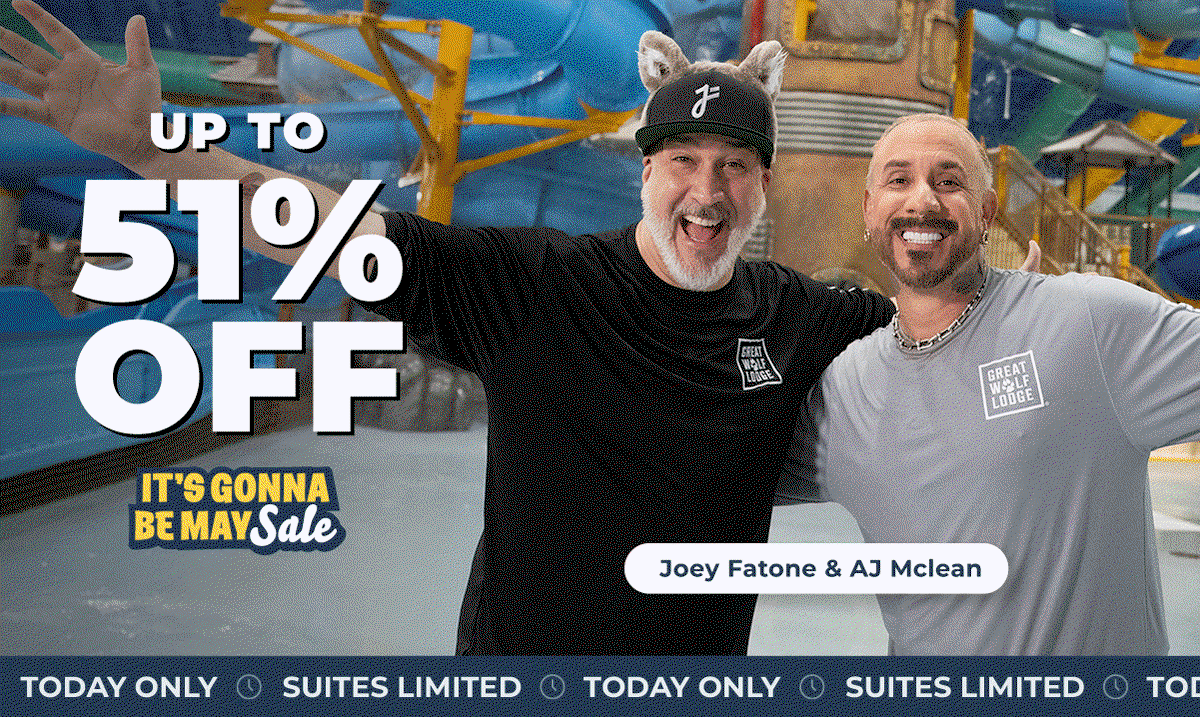 Up to 51% off – It’s Gonna Be May Sale with Joey Fatone and AJ McLean