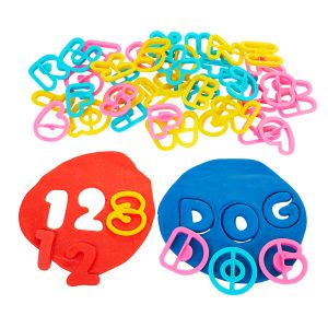 Image of Colorations® Wheat & Gluten Free Classic Dough W/ Alphabet And Number Cutting Set