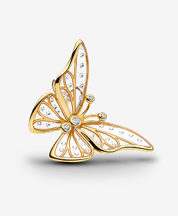 Oversized Butterfly Openwork Charm