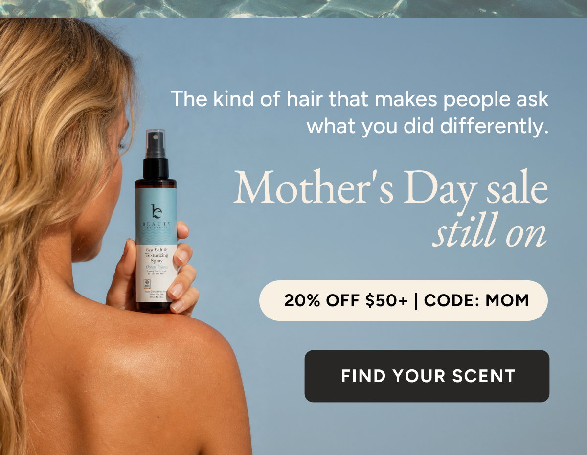 The kind of hair that makes people ask what you did differently. Mother's Day sale still on. 20% off $50+ code MOM. Find your scent.