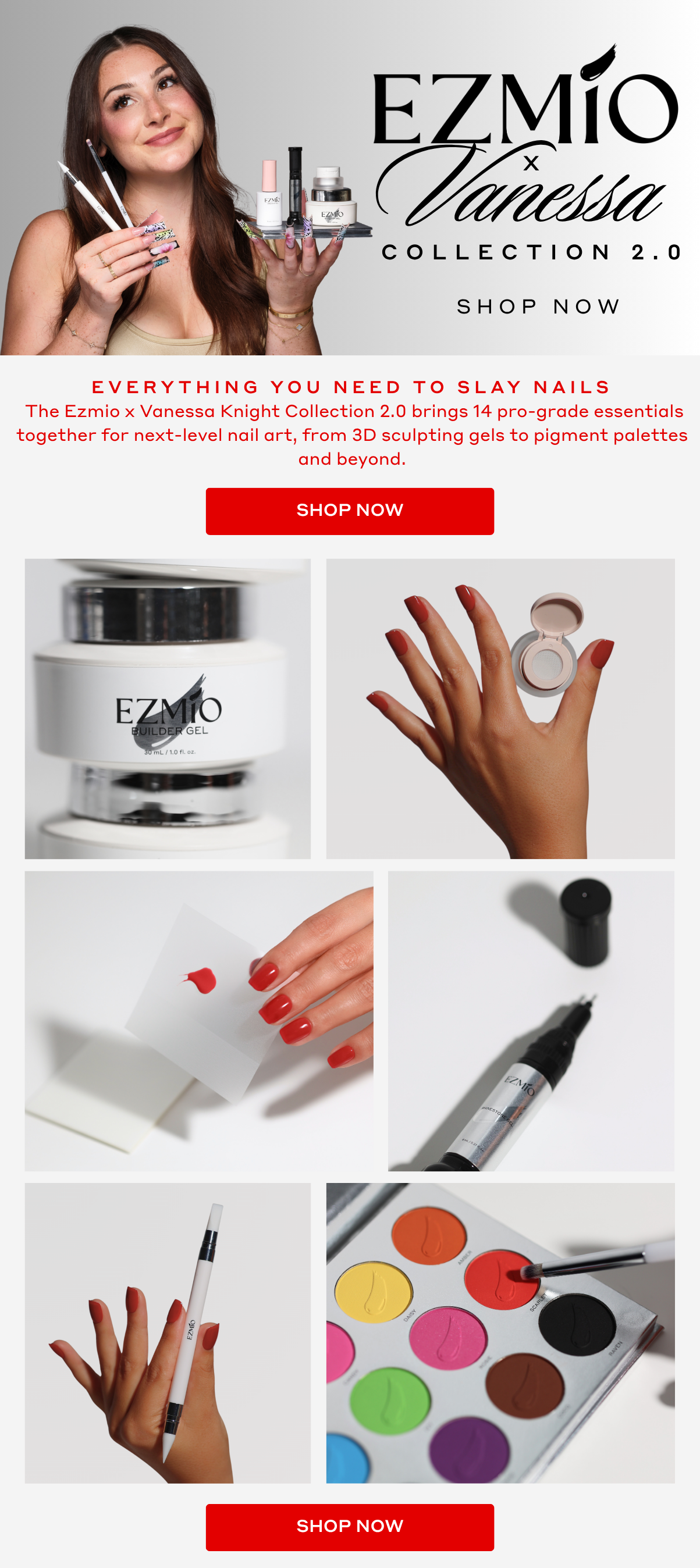 ezmio x vanessa knight collection 2.0 shop now