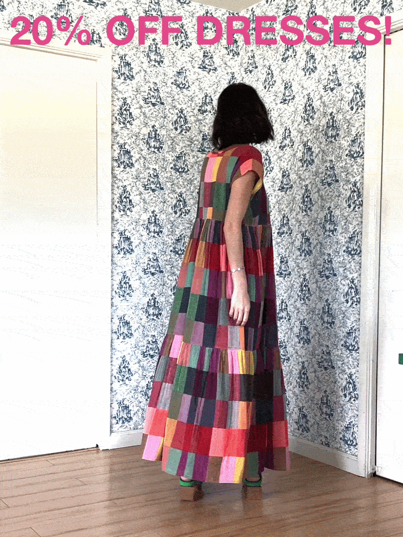 model in glossary dress
