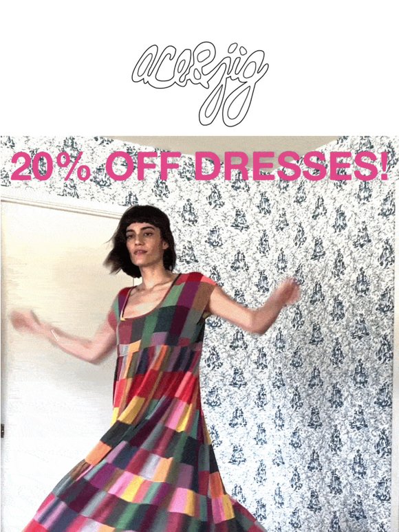 DRESS UP! all dresses are 20% off w/ code inside 👗