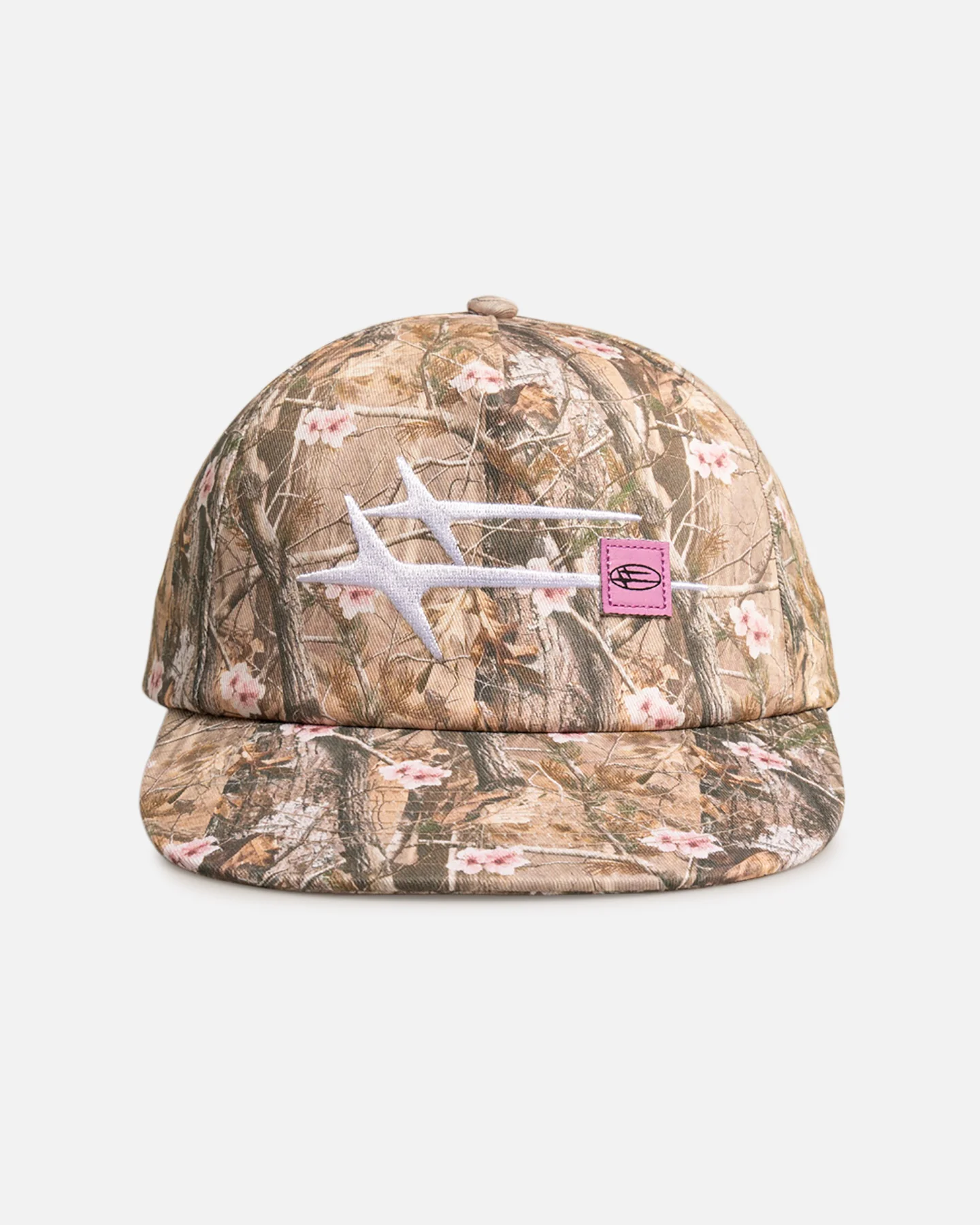 Image of Loiter Hybrid Snapback Cap Pink Tree Camo
