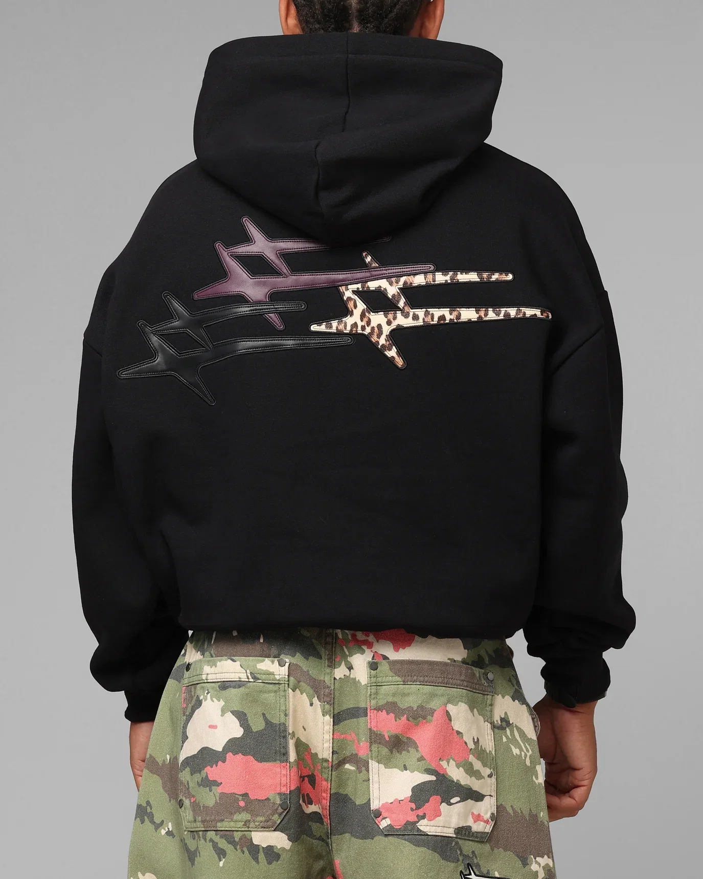 Image of Loiter Star Global Hoodie Black
