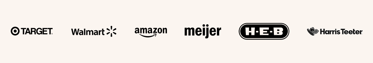Target | Walmart | Amazon | Meijer | HEB | Harris Teeter