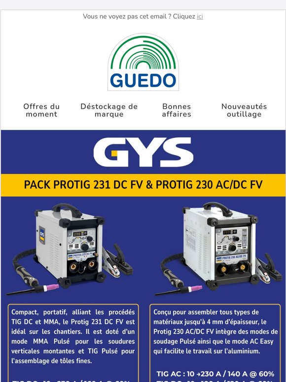 💙🤍❤️ French Days : GYS à prix choc !
