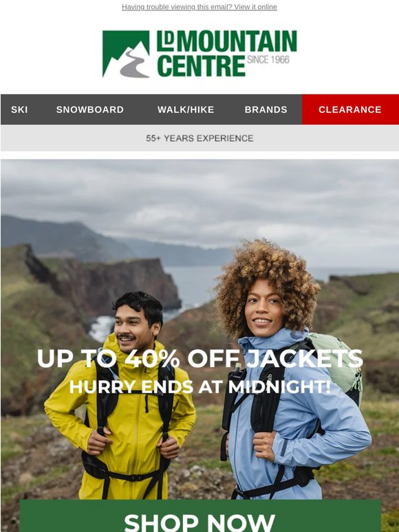 Hurry - Up To 40% Off Ends at Midnight