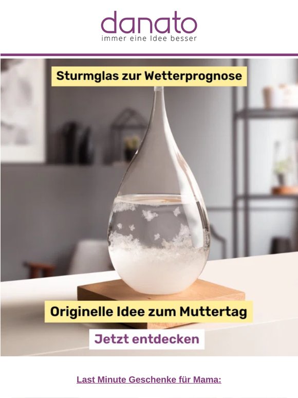 Sturmglas Tropfen: Damit sagt Mama das Wetter voraus!