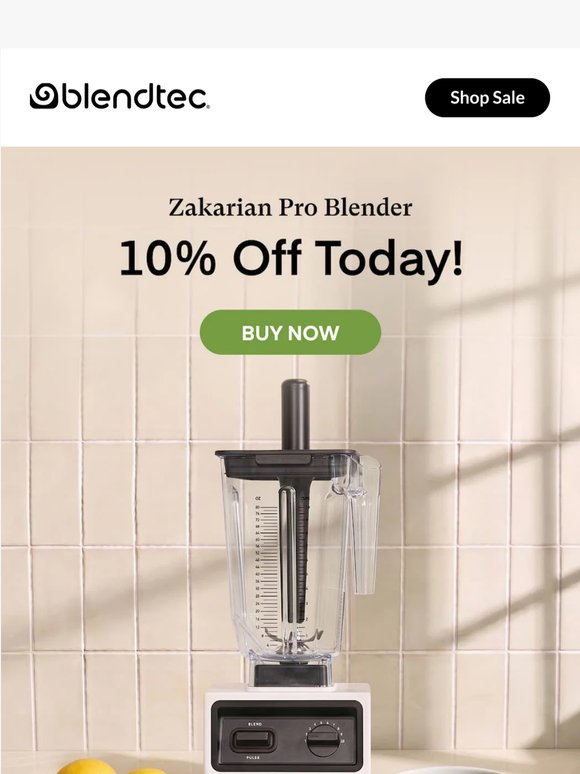 10% Off the Zakarian Pro Blender