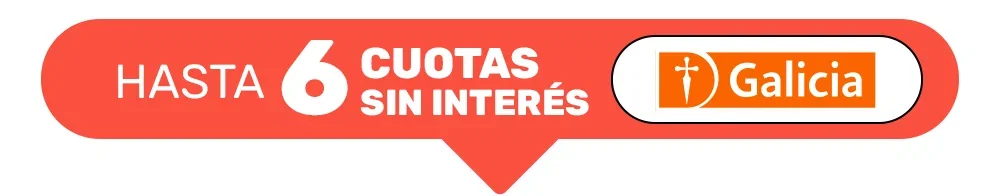 Hasta 6 cuotas sin interés con Galicia