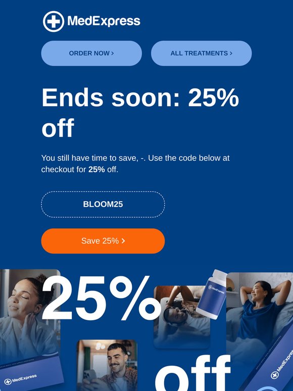 Don't miss out on 25% off
