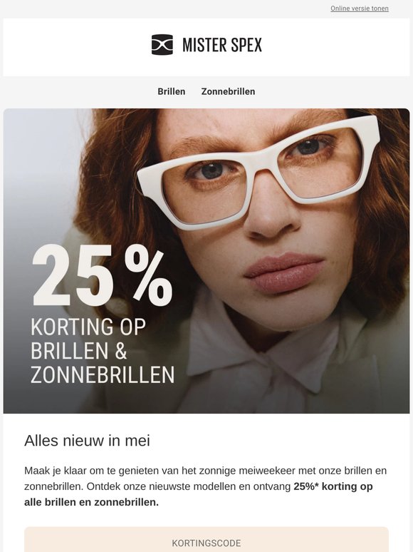 25% korting op jouw lentlook